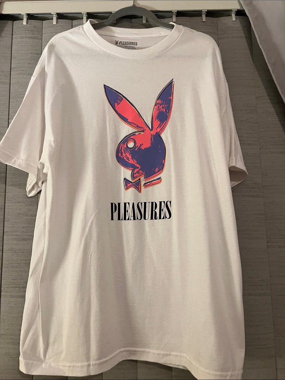 Pleasures White Short Sleeve Bunny Graphic Tee